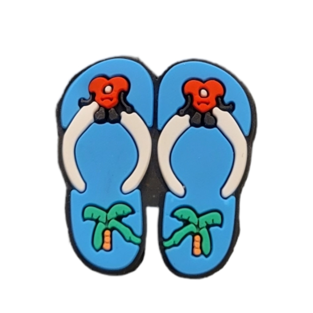 NEW Bad Bunny Blue Flip Flips Croc Charm